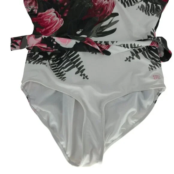 Albion Swimsuit One-Piece Desert Rose Cape Feminine Floral Sexy Modest Beach Sun - Picture 3 of 15